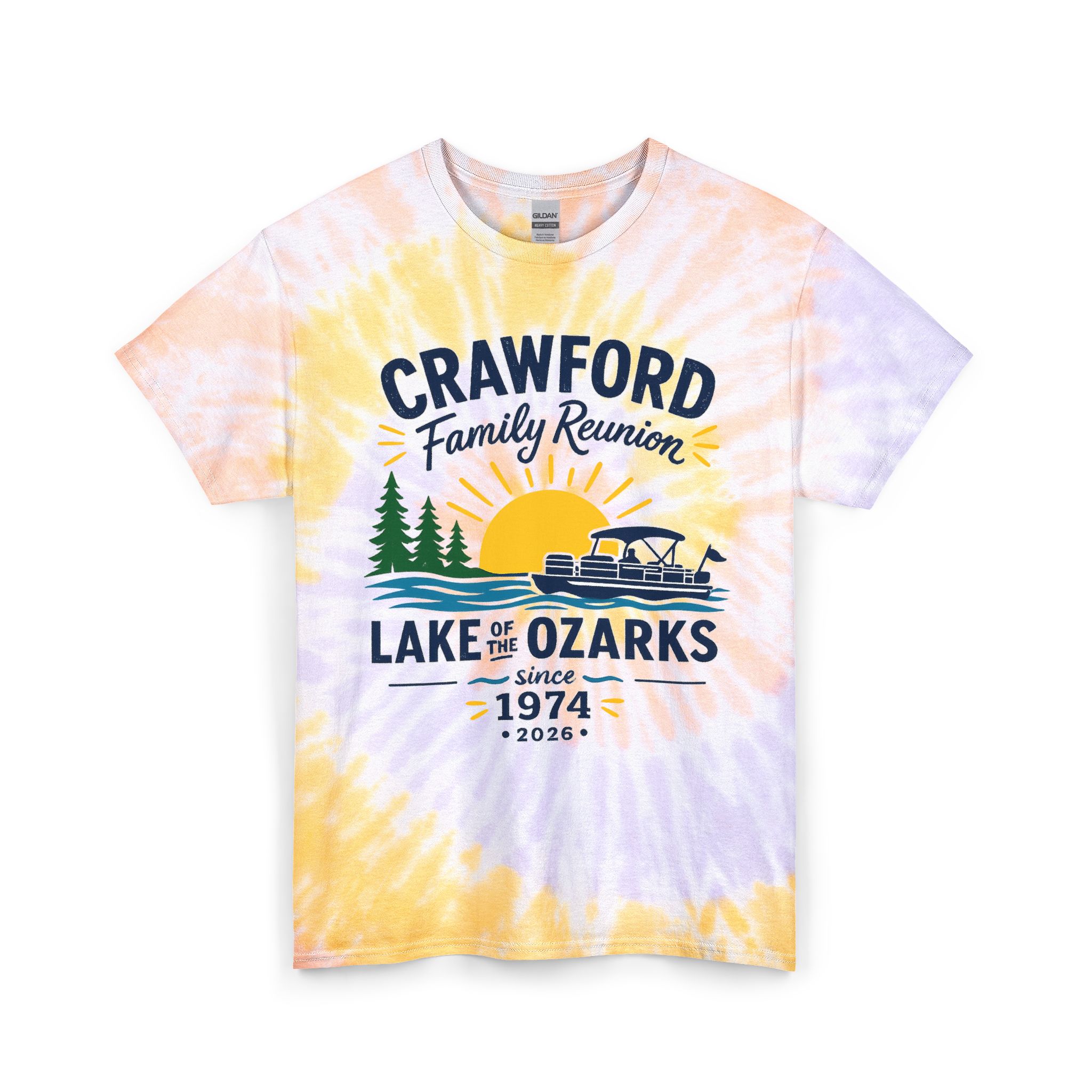 Tie-Die Crawford Reunion T-Shirt (M-2XL) - Image 4